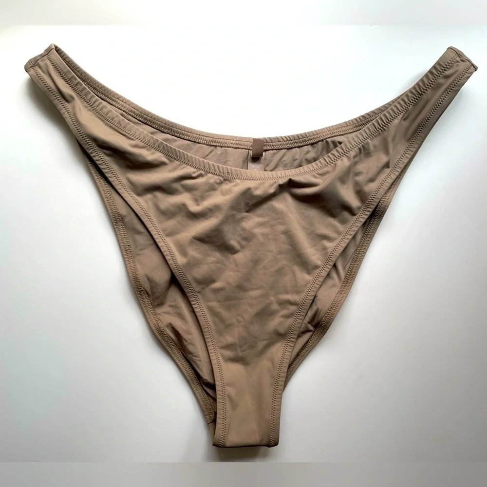 Skims Recycled Swim Cheeky Tanga Bikini Bottom in Desert Sz 3X NWT